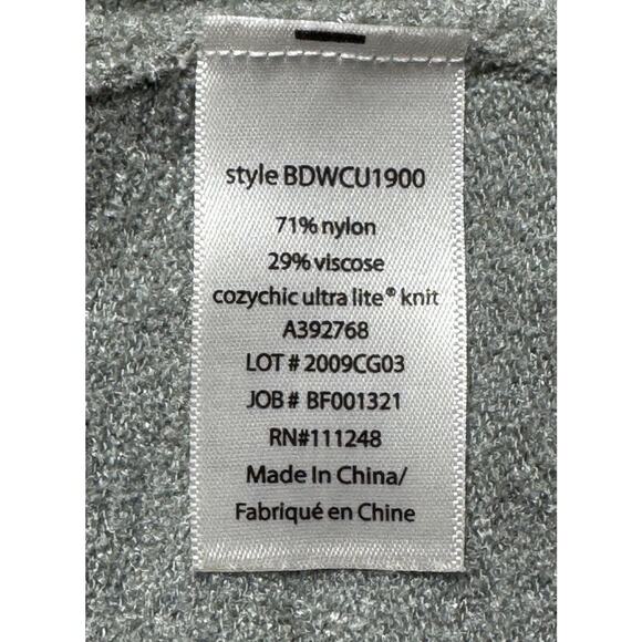 Barefoot Dreams Sweater CozyChic Ultra Lite Pointelle Dolman Cardigan Women L/XL - Picture 9 of 10